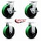 Service Caster Tool Box Caster Wheel Set 6'' Green Poly on Cast Iron Swivel Casters, 4PK TOOL-SCC-20S620-PUB-GB-TLB-2-R-2 - alternate 5